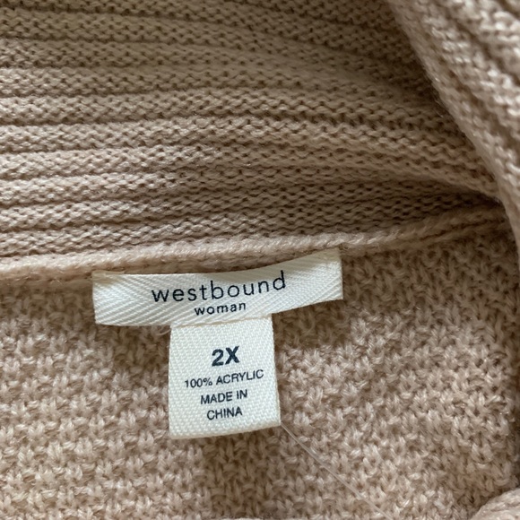 Westbound Cowl Neck Sweater Size 2X - Picture 3 of 8